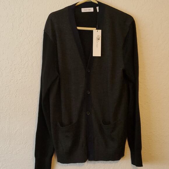 Calvin Klein Cardigan New button up front size Large - Picture 2 of 8